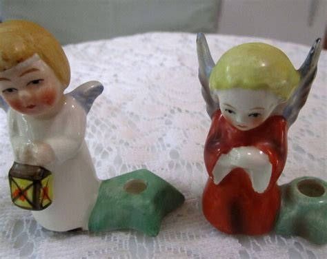 2 Angel Candleholders Hummel Angels Goebel Angels Hummel