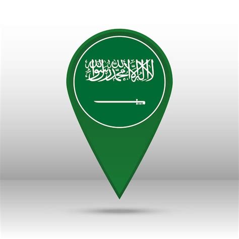 Premium Vector Map Pin Saudi Arabia Flag Vector