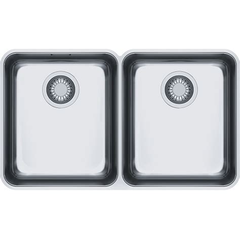 Lavello Da Incasso Sottotop 2 Vasche Inox 72 X 40 Aton Sottotop ANX 120