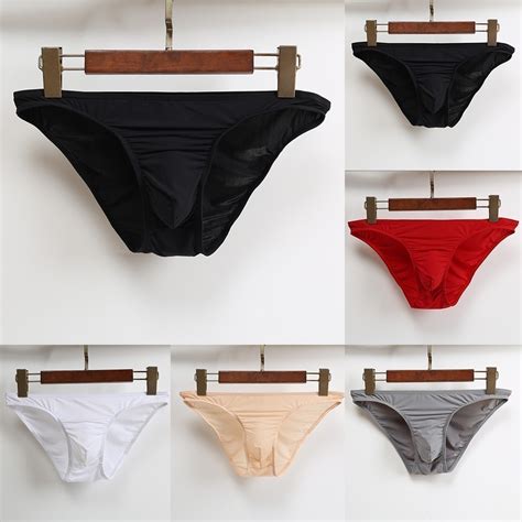 DELUCY Sexy Men Bulge Pouch Thong G String Underpanties Bikini Solid Briefs Underwear Shopee