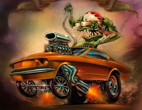 De Bedste Id Er Inden For Rat Fink P Pinterest Hot Rod Tattoo Garage Art Og Kustom