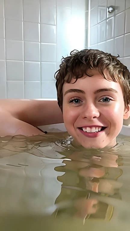 S0ph Sophia Lillis Nude Smile Autophoto Submerged In The Bathtub SeaArt AI