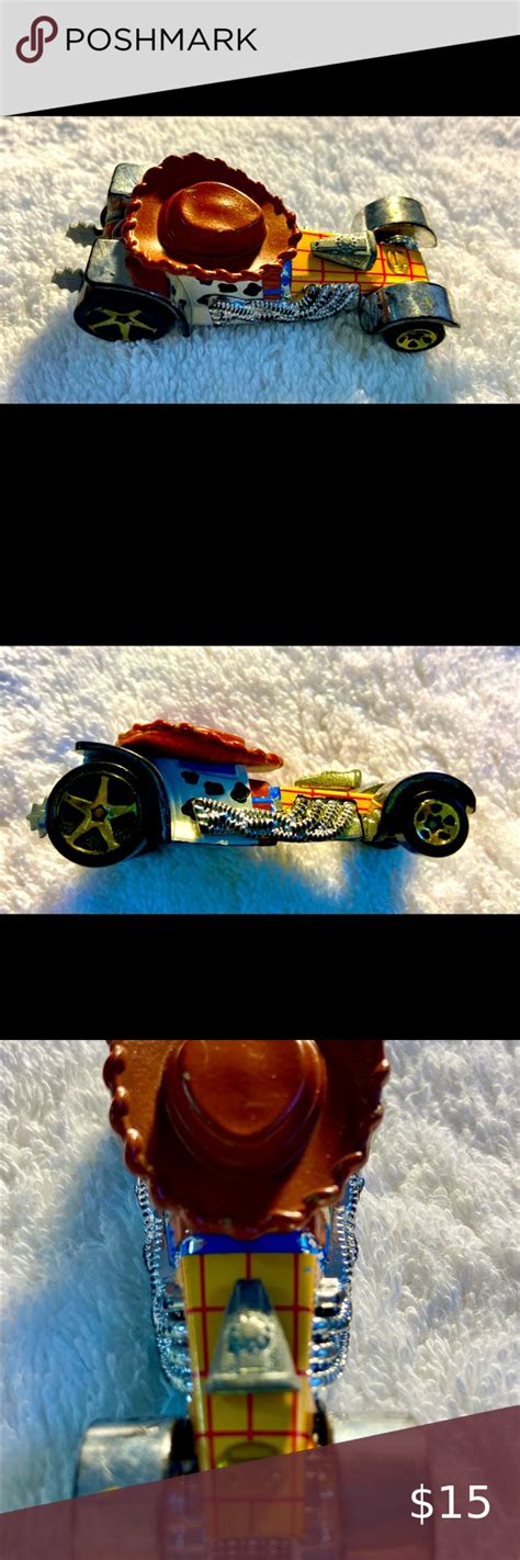 Hot Wheels Toy Story Woody Hot Rod Car Disney Pixar Good Condition