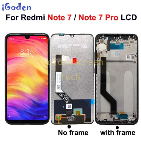 Original New Xiaomi Redmi Note 7 LCD Note 7 Pro Display Touch Screen ...