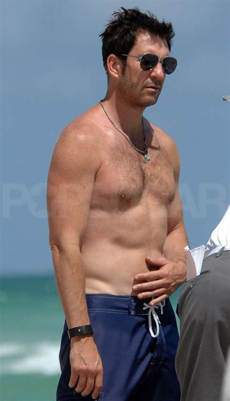 Pics Dylan Mcdermott Gets Shirtless For A Beach Pda Dylan Mcdermott