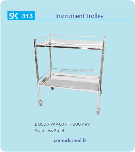 Instrument Trolley Sk 313 Sumudu Steel
