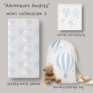 Hot Air Balloon Theme Nursery Set Baby Nursery Bedding Set Boy Nursery Cloud Nursery Girl