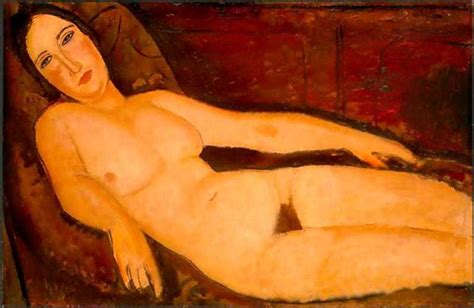 Artwork Replica Nude On A Divan By Amedeo Clemente Modigliani 1884 1920 Italy ArtsDot