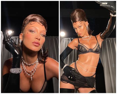 蕾哈娜直播內衣秀火辣翻天 超模貝拉哈蒂德裹黑蕾絲大秀完美身材 | ET Fashion | ETtoday新聞雲