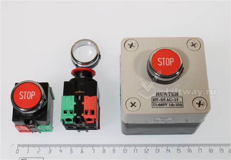 Кнопка СТОП эскалатора 9300/9500 Китай (в корпусе) — Строй-Механика