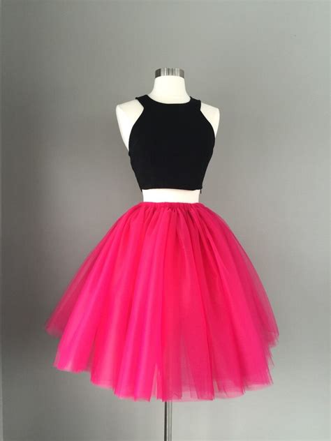 Tulle Skirt Adult Tutu Pink Tutu Fuchsia Tulle Skirt Etsy