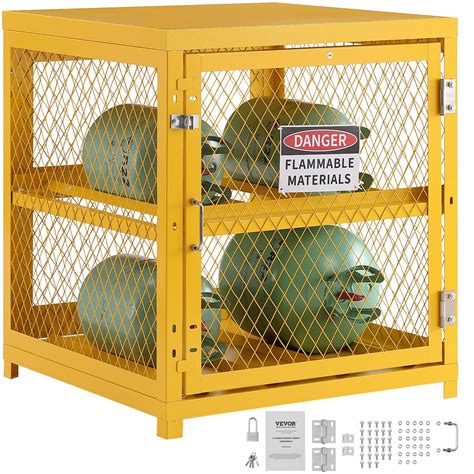Vevor Horizontal Cylinder Storage Cabinet 4 Cylinder Capacity