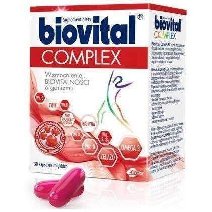 Biovital Complex x 30 capsules UK | Supplements packaging, Medicine packaging, Dha fish oil