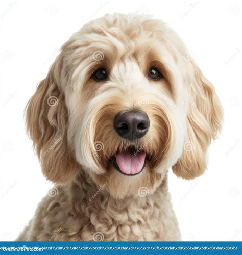 Labradoodle Dog, Generative AI Illustration Royalty-Free Stock Photo