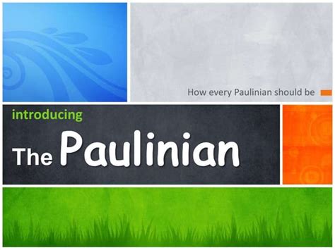 character   paulinian pptx