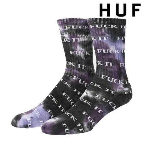 HUF ハフ FUCK IT TIEDYE SOCKS ファックイット タイダイ ソックス 靴下 小物 雑貨 プレゼント 定番 メンズ ストリート スケート ブランド 新品 正規店