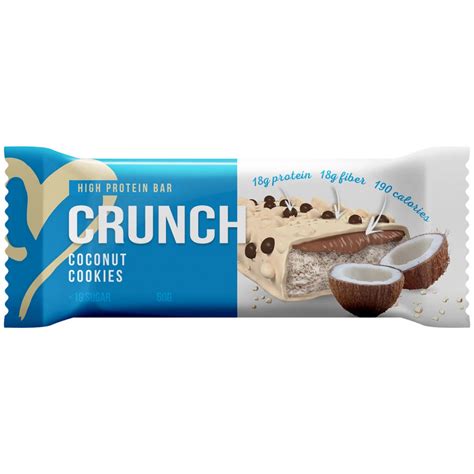 Протеиновый батончик BootyBar Crunch Bar, 60 г, Кокосовое печенье ...