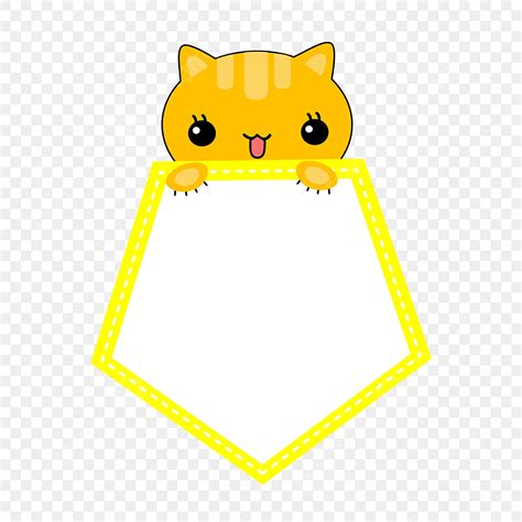 Elemento De Borde Lindo Dibujos Animados Gato Png Lindo Dibujos