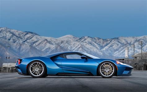 Descargar Fondos De Pantalla Ford GT 2017 Los Coches De Carreras Azul