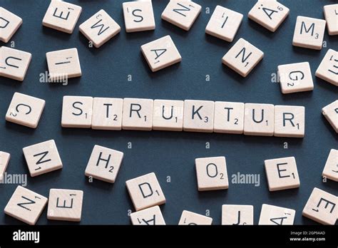 Structure in german "Struktur" is a term from science. Word and letters ...