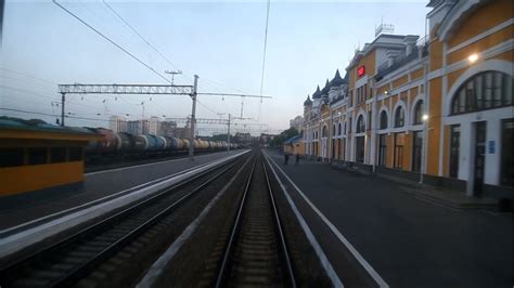 От станции Томск-I до Томск-II из окна последнего вагона - YouTube