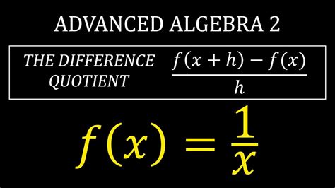 Difference Quotient