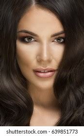 Sexy Beautiful Brunette Woman Posing Studio Stock Photo Shutterstock