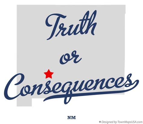 Map of Truth or Consequences, NM, New Mexico