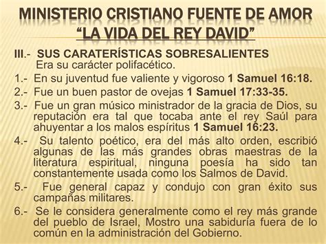 LA VIDA DEL REY DAVID COMO ESCOGIDO DE DIOS | PPTX