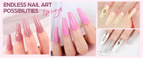 Amazon Peacecolor Gel Nail Polish Kit With U V Light Colors White Nude Pink Jelly Sliver