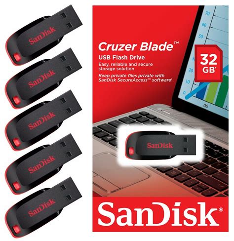 SanDisk 32GB Cruzer Blade Usb Flash Pen Drive 32 Gb Sdcz50 032G 32G