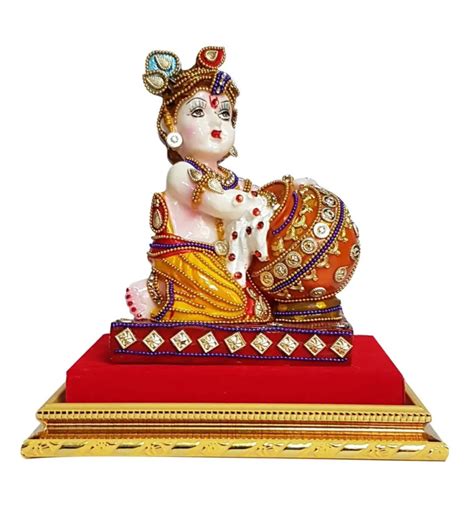 Polyresin Laddu Gopal Statue For Interior Decor Size H W D X X