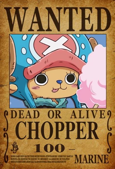 One Piece Wanted Poster Chopper