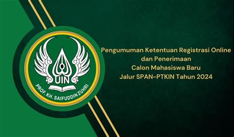 Pengumuman Ketentuan Registrasi Online Dan Penerimaan Calon Mahasiswa