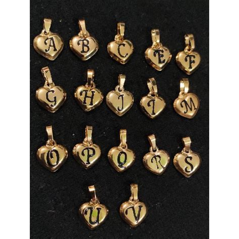 Initial Heart Pendant Shopee Philippines