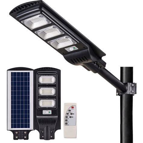 Mocna Lampa Uliczna Solarna Led Latarnia Z Czujnikiem Ruchu Uchytem