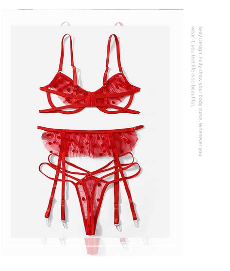 Christmas Full Body Erotic Lingerie Women Hot Transparent Sexy Open Big Breast Sexy Sheer