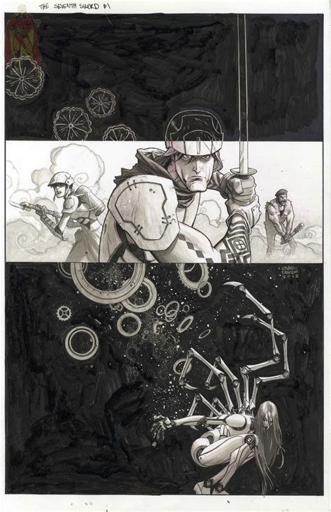 The Seventh Sword issue 1 cover by Andrew Robinson , in Kirk Dilbeck (3