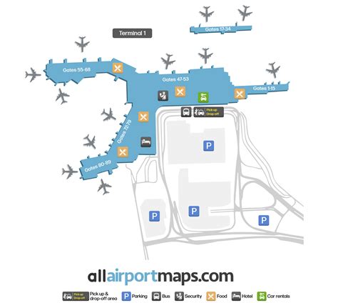 Plan de l'Aéroport YUL - Plans des Terminaux de Aéroport international