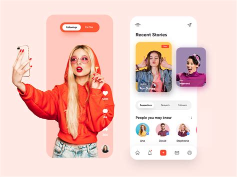 Social Media Mobile App UX UI Design By Hira Riaz For Fireart Studio