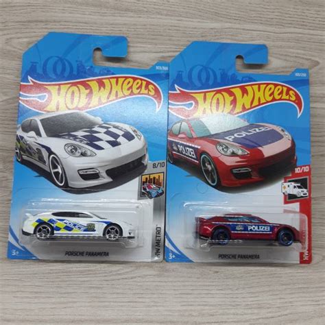 Jual Hot Wheels Porsche Panamera Police Dan Polizei Murah Shopee Indonesia