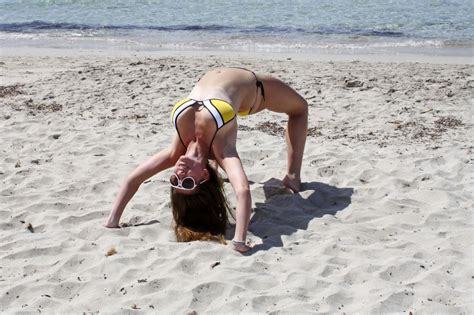 Imogen Thomas In A Bikini On A Beach In Spain June 2014 CelebMafia
