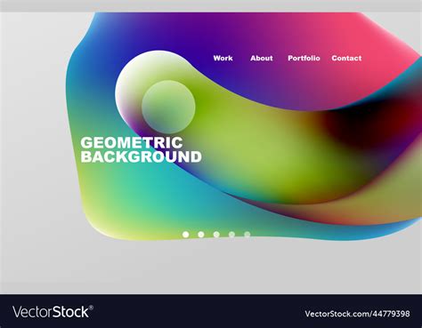 Abstract Liquid Background For Your Landing Page Vector Image