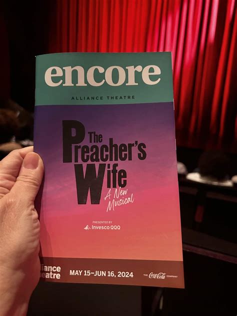 See "The Preacher's Wife" musical at the Alliance Theatre now, BEFORE