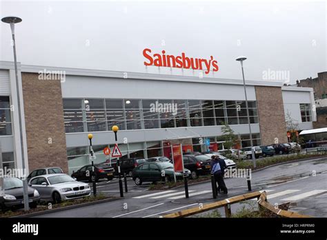 Sainsburys Supermarket In Colne Uk Stock Photo Alamy