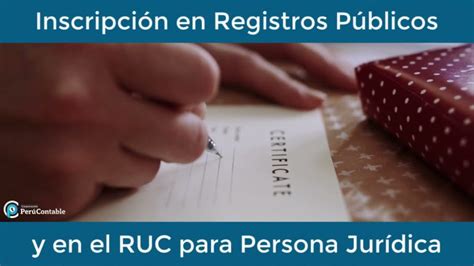 Inscripcion En Registros Publicos