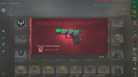 Glock Gamma Doppler Emerald Sticker Craft Katowice Holo Youtube