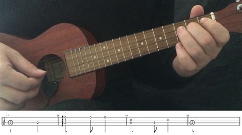 Scarborough Fair Ukulele On Screen Tab Youtube