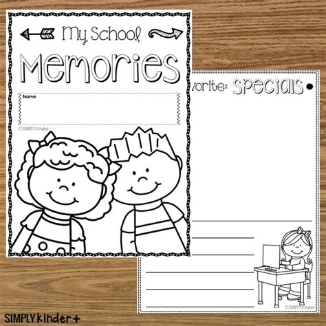 Kindergarten Memory Book – First Grade Memory Book – Preschool Memory ...