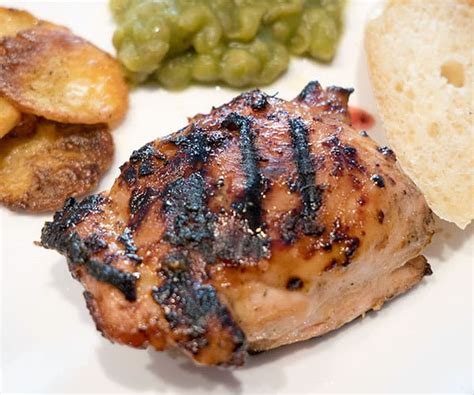 Grilled Honey Mustard Chicken Thighs The Pudge Factor